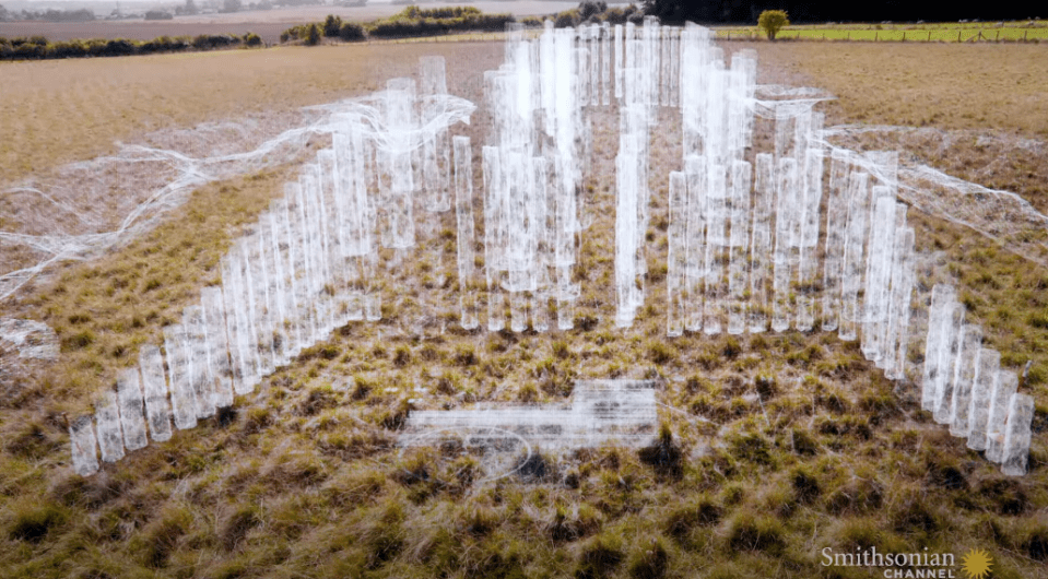 They believe the mass grave was a temple that looked like this before it was buried