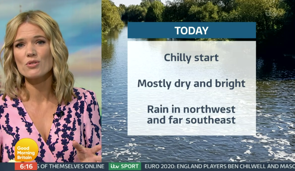 Good Morning Britain's Laura Tobin was forced off air this morning as Charlotte Hawkins took over the weather