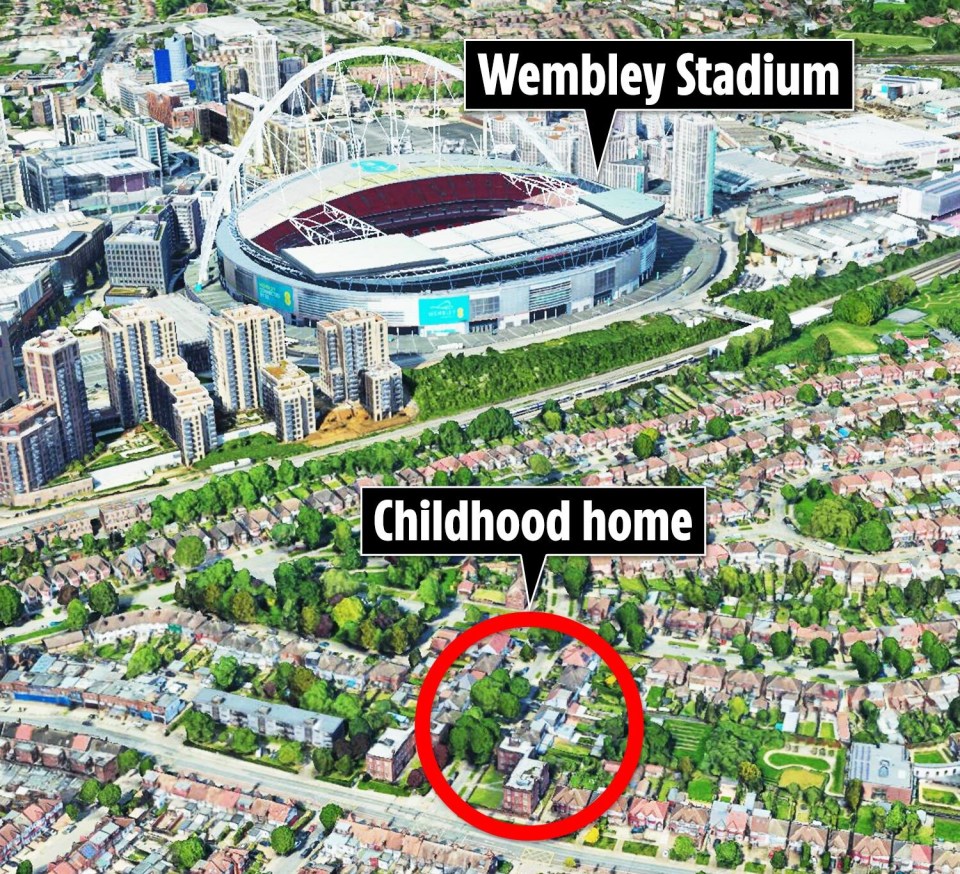 Raheem netted the winning goal at Wembley – the area he was raised in