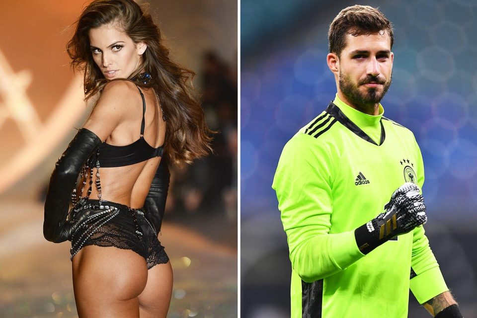 Izabel Goulart, a Victoria’s Secret model and Germany's goalie Kevin Trapp, 30