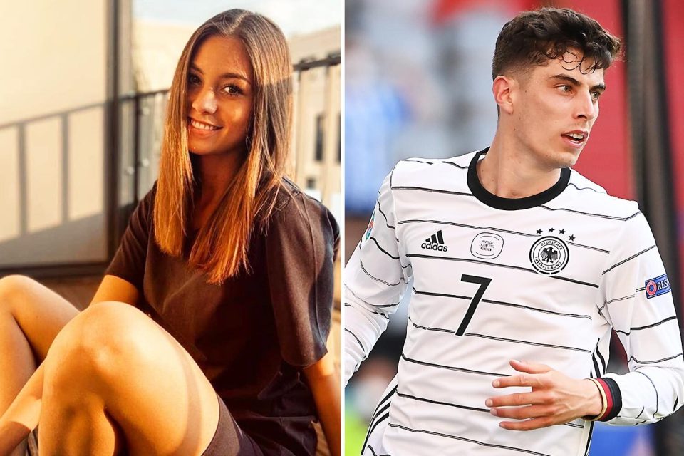 Sophia Weber and Germany's Kai Havertz, 22