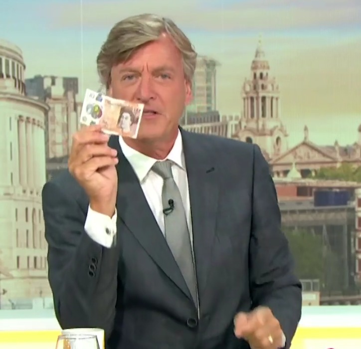 Richard Madeley asked if the students also wanted to rip up £10 notes