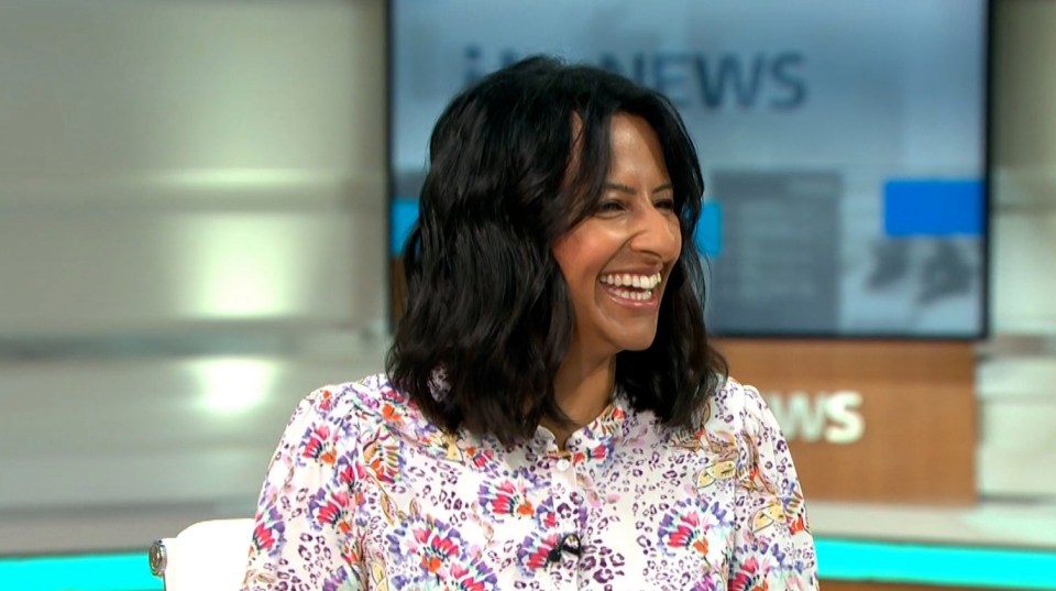 Ranvir Singh laughed as her eight-year-old son FaceTimed her live on air