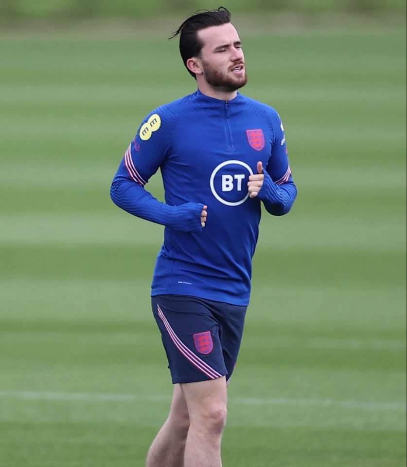 Ben Chilwell training on his own