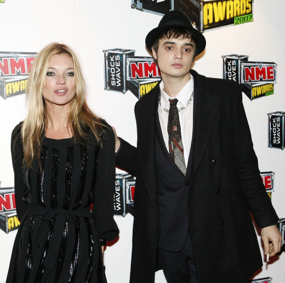 The musician, seen here at the NME awards in 2007, used to date Kate Moss