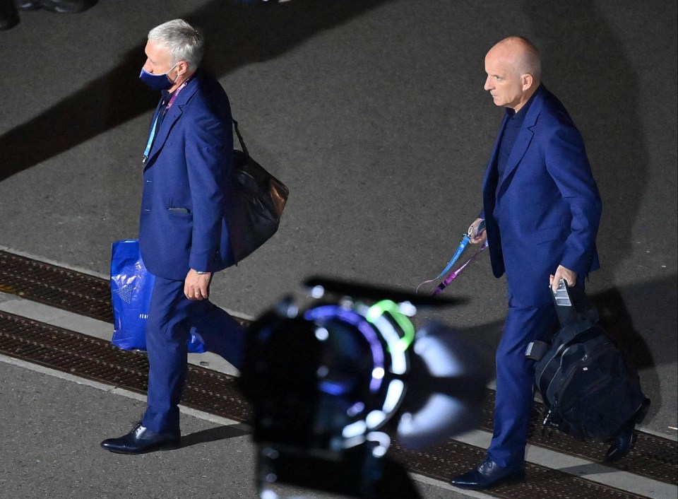 Manager Didier Deschamps packs his bags and heads to the team coach