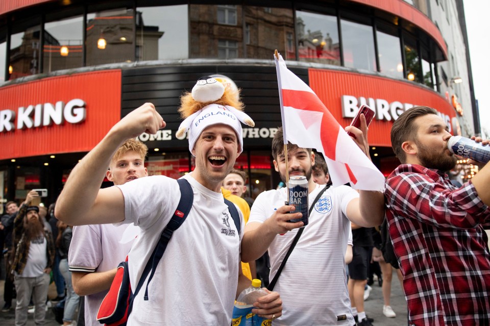 Fans partied in the streets after the 2-0 win