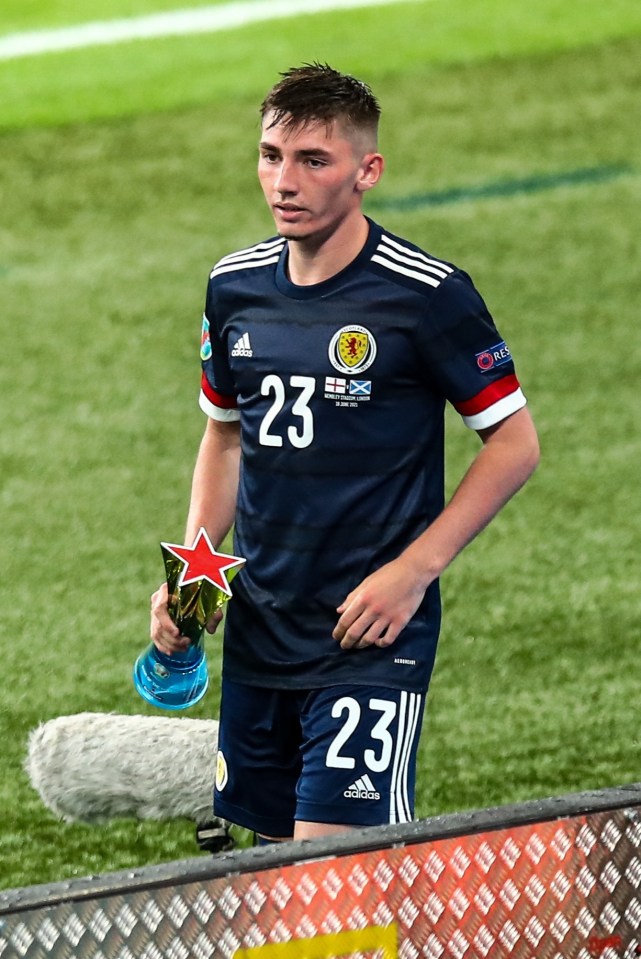 Billy Gilmour was named man-of-the-match during Scotland's draw with England