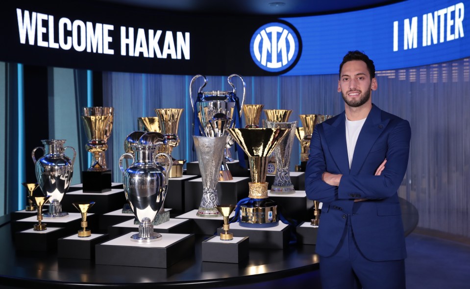 Hakan Calhanoglu has joined Inter Milan