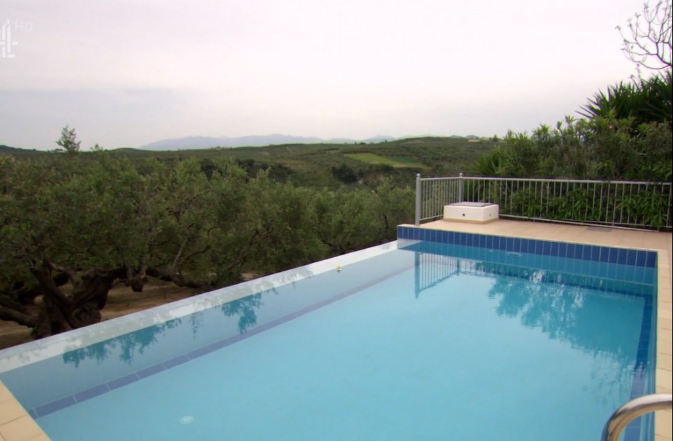 The house came with its own large private infinity pool