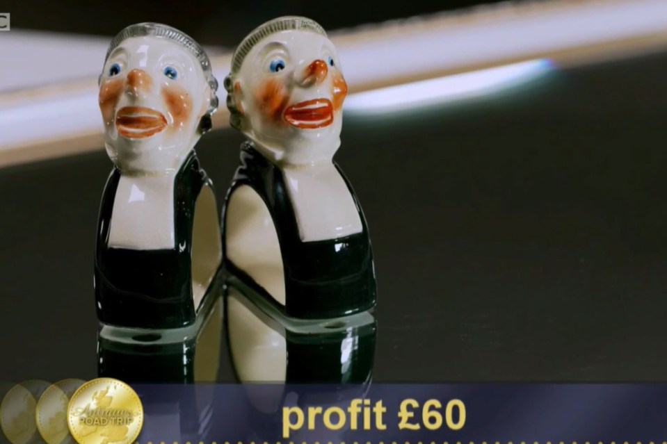 The barrister napkin holders were eventually sold for £80, making Natasha a £60 profit