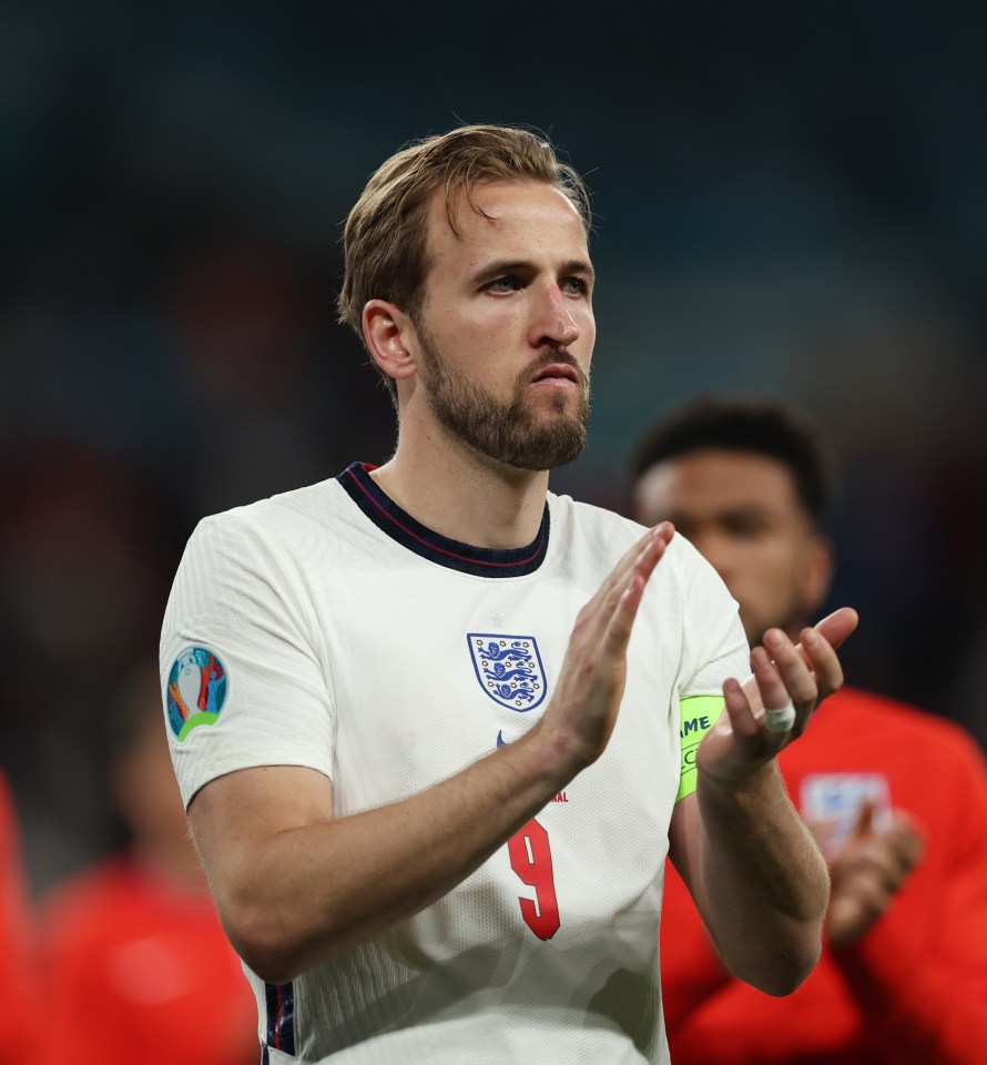 Skipper Kane had looked dejected after the Euro 2020 penalty defeat to Italy on Sunday