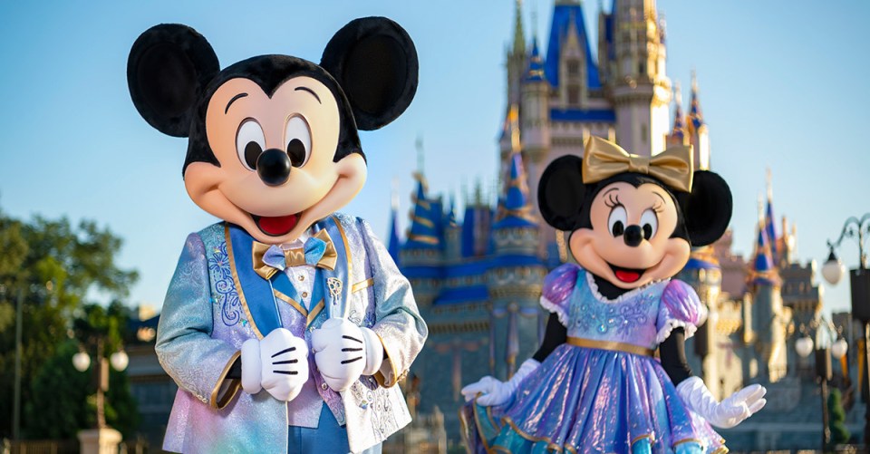 Ready to party: Mickey and Minnie are getting great new outfits to mark the occasion