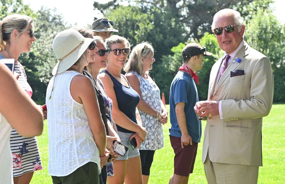 Prince Charles was seen today in Cornwall for the first time since Harry announced he is releasing a memoir