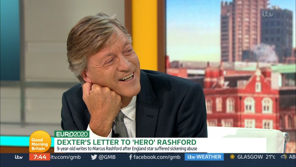 Richard Madeley took a swipe at England's penalty takers