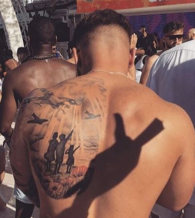 The water engineer showed off his tattoo on Instagram before the villa