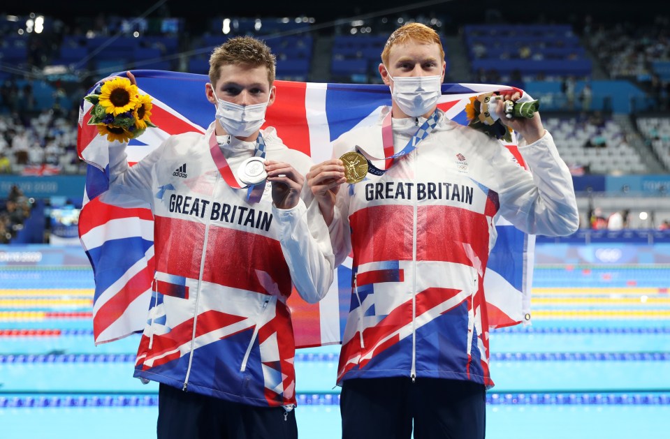 Duncan Scott and Tom Dean took silver and gold medals in the 200m freestyle