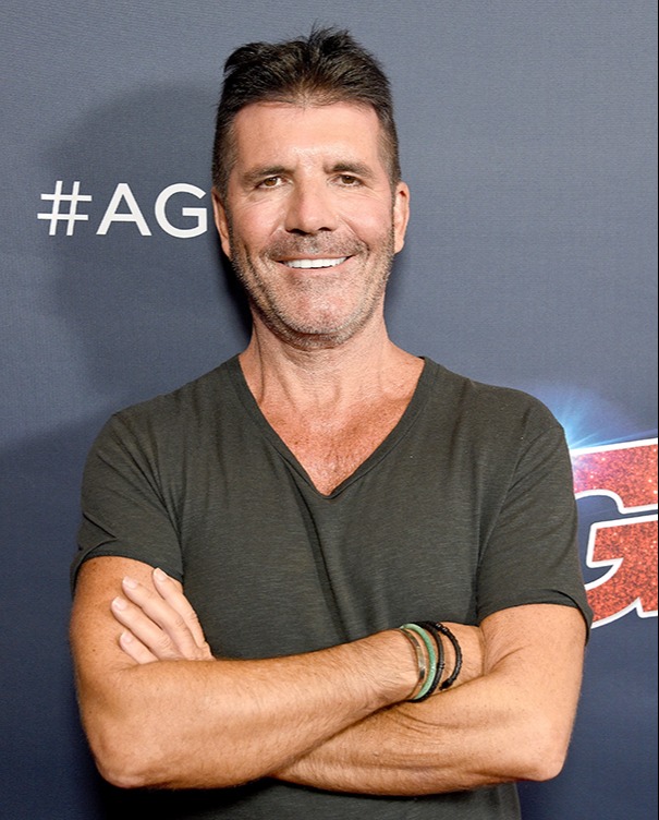 Simon Cowell joined in with a patriotic show of support