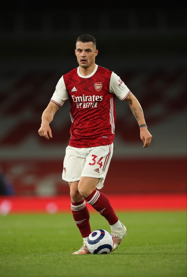 Arsenal midfielder Granit Xhaka has been heavily linked with a move to Roma