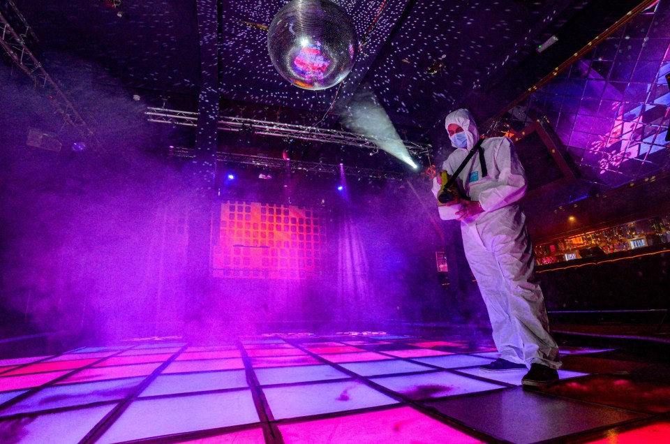 Cleaning operations in full swing at the Powerhouse nightclub in Newcastle