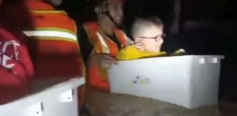 Dozens of kids had to be rescued from a nursery after it flooded