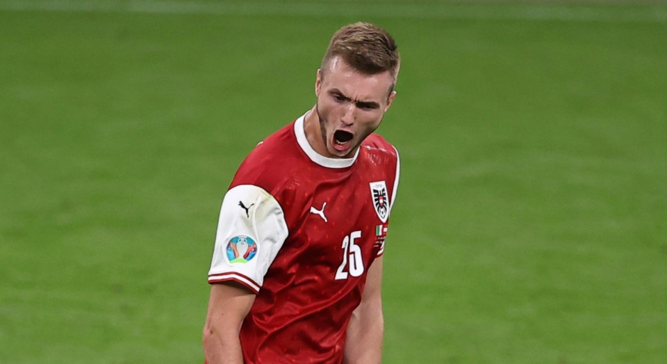 Austria striker Sasa Kalajdzic, 24, scored against Italy at Euro 2020