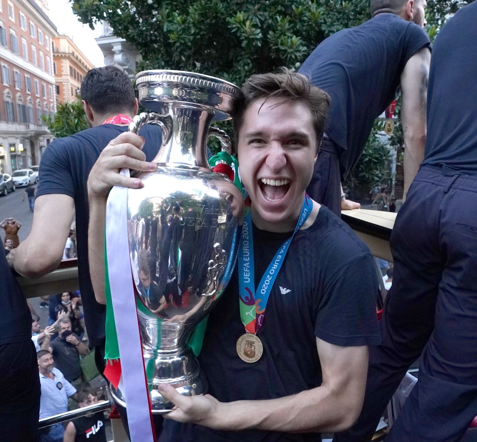 Federico Chiesa grins from ear to ear