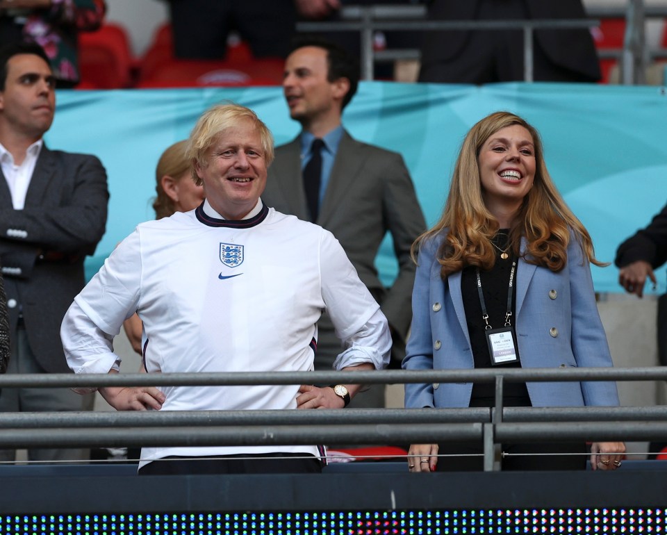 Prime Minister Boris Johnson was one of thousands of fans that watched England reach the finals