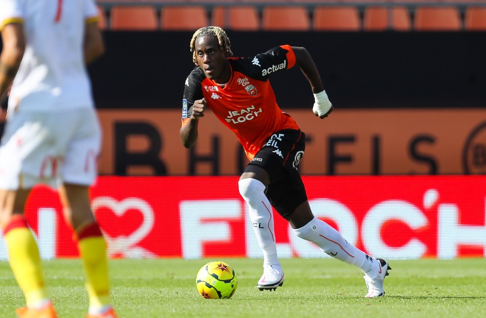 The starlet spent last season on loan in France at Lorient