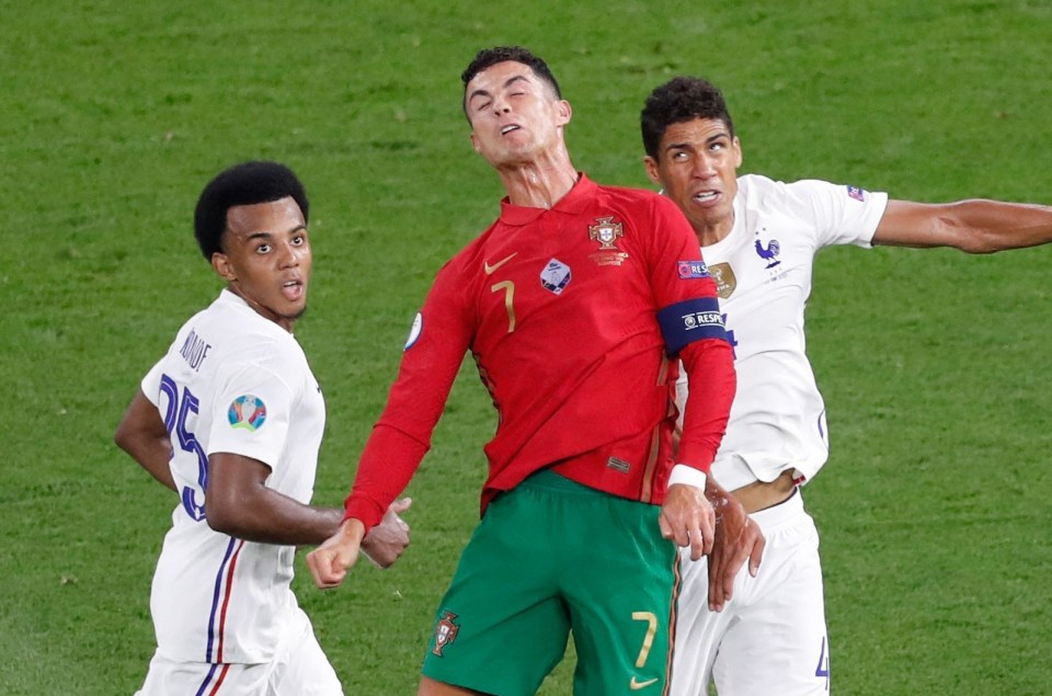 France defenders Jules Kounde and Raphael Varane played together at Euro 2020