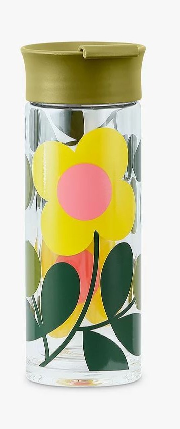 This John Lewis travel mug was designed by Orla Kiely