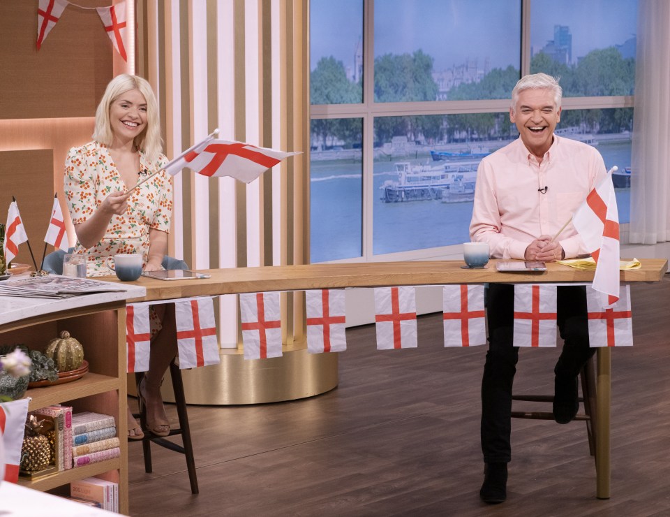 Phillip Schofield said the squad have 'transformed the mood of the country'