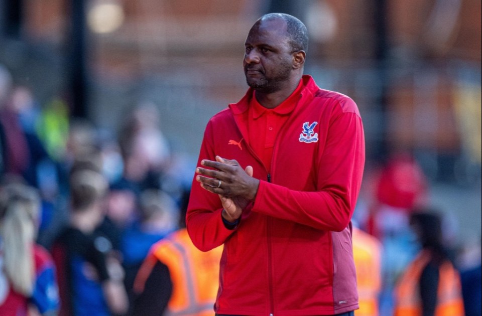 Patrick Vieira is in the process of rebuilding Crystal Palace