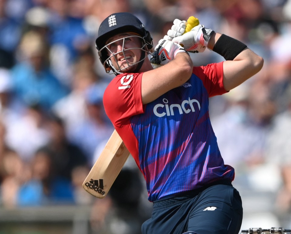 Liam Livingstone, 27, smashed a six OUT of Headingley against Pakistan