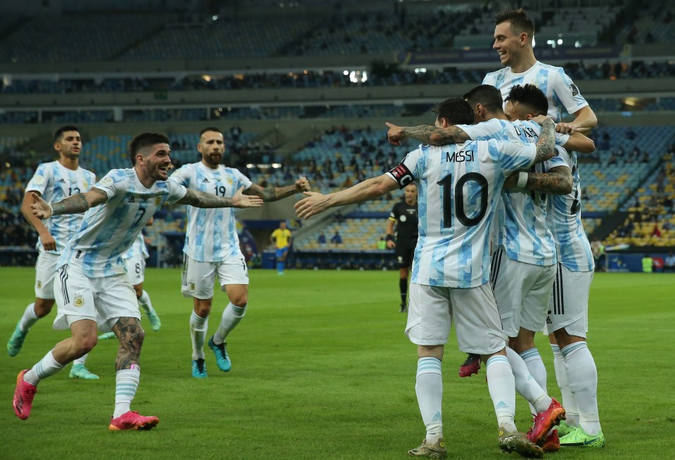 Argentina were crowned South American kings on Saturday night