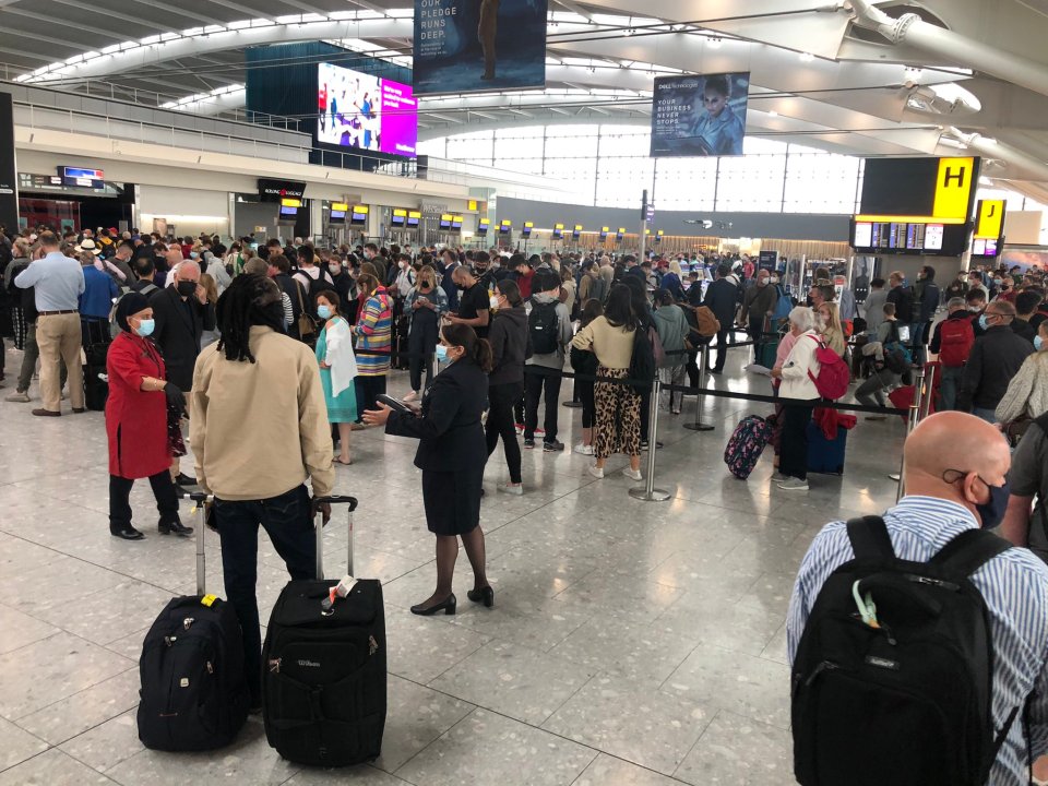 Passengers said they were forced to wait hours this morning