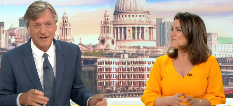 Good Morning Britain hosts Susanna Reid and Richard Madeley clashed over wearing masks