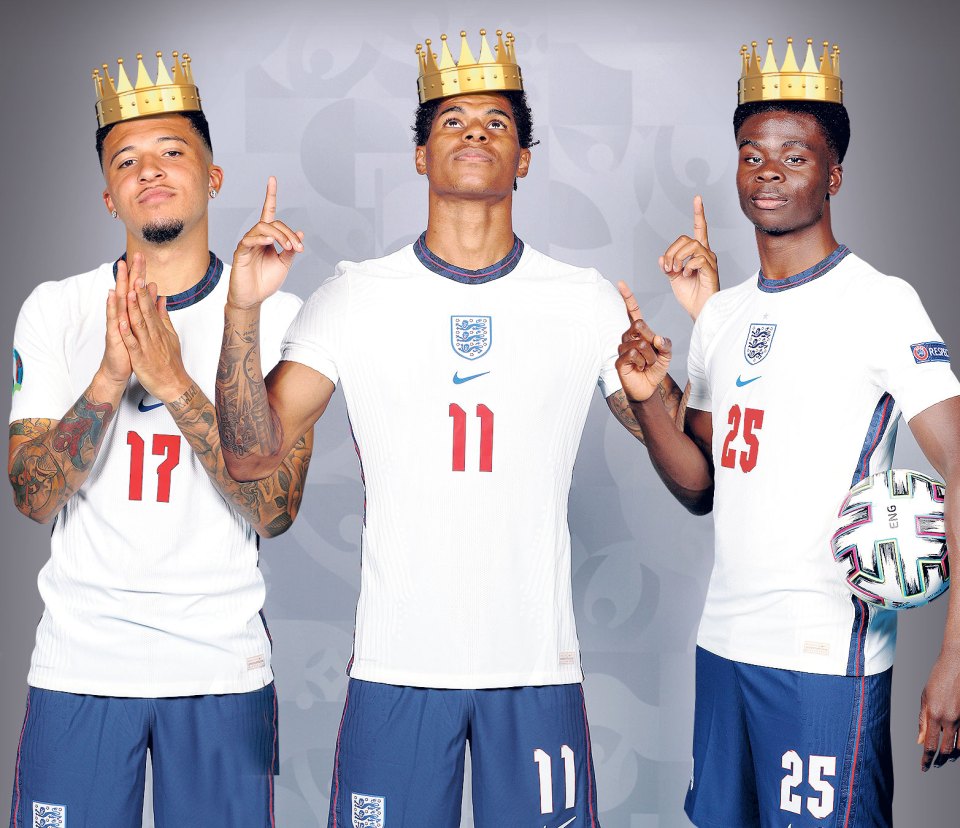 England heroes Jadon Sancho, Marcus Rashford and Bukayo Saka were the victims of disgusting abuse