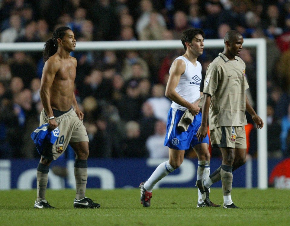 Ronaldinho smashed a fridge after Barcelona lost to Chelsea in 2005, according to Joe Cole