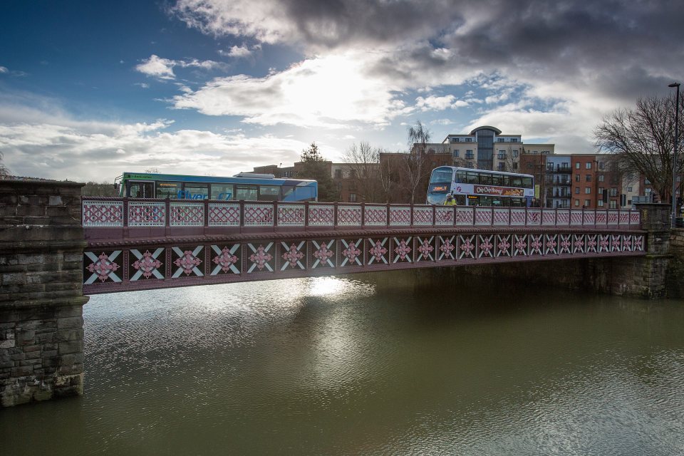 The incident happened near Bedminster Bridge in Bristol