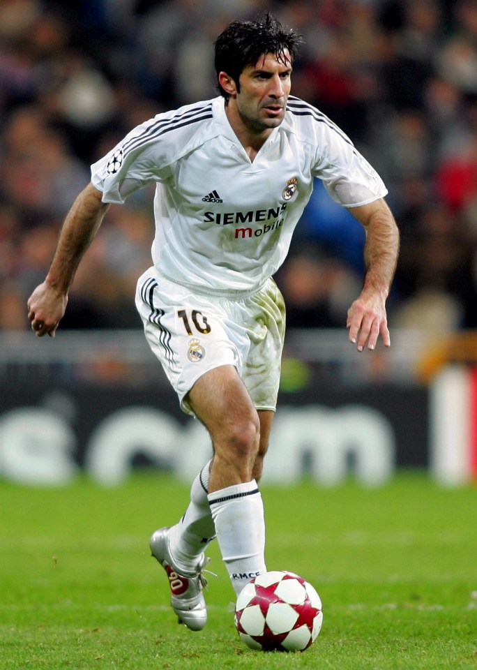 Luis Figo is pulling on his boots again to star in the El Clasico