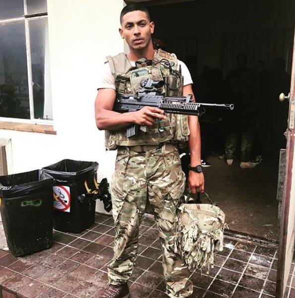 Sean Sagar on the set of Our Girl