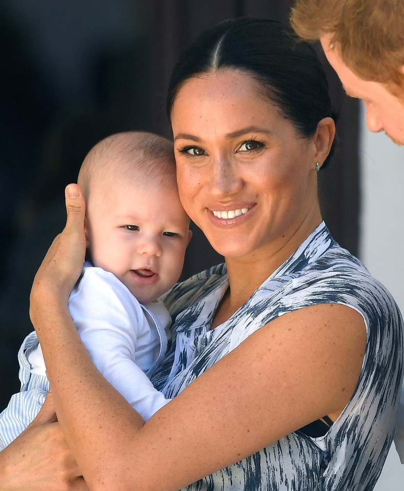 Meghan and Prince Harry with baby Archie