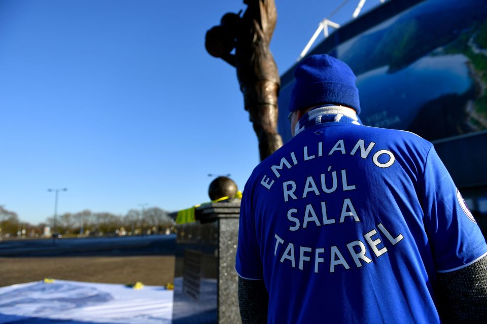 Fans paid tribute to the 29-year-old striker