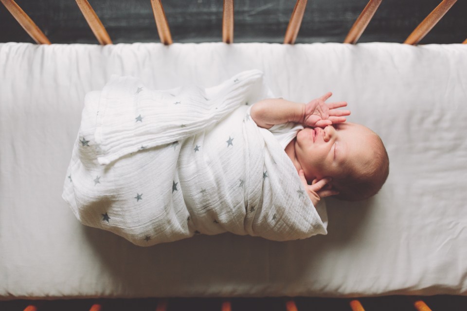 Until they're two months old, babies need up to 18 hours of sleep a day