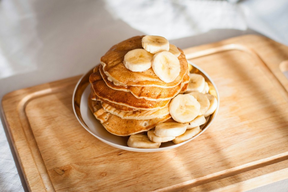 Banana pancakes are a healthier alternative to regular ones