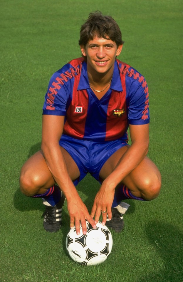 Lineker spent three years at the Nou Camp