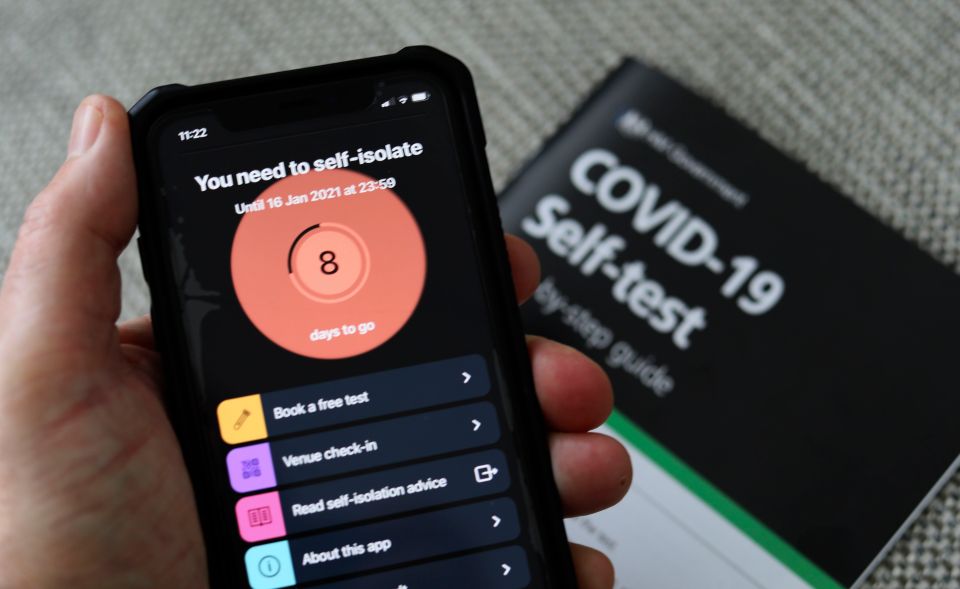 Over 600,000 Brits were told to self-isolate by the NHS Covid-19 App last week, NHS figures show