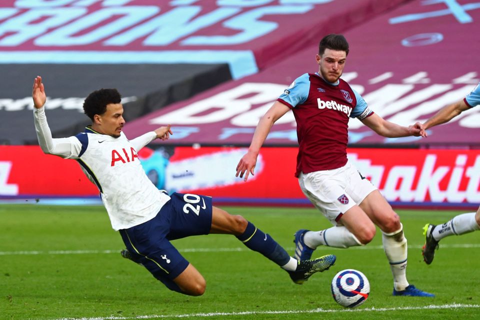 Rice helped West Ham finish sixth in the Prem with the team qualifying for the Europa League