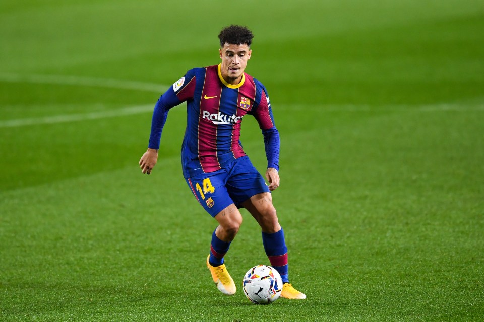 Philippe Coutinho, 29, has flopped at Barcelona since his big-money transfer